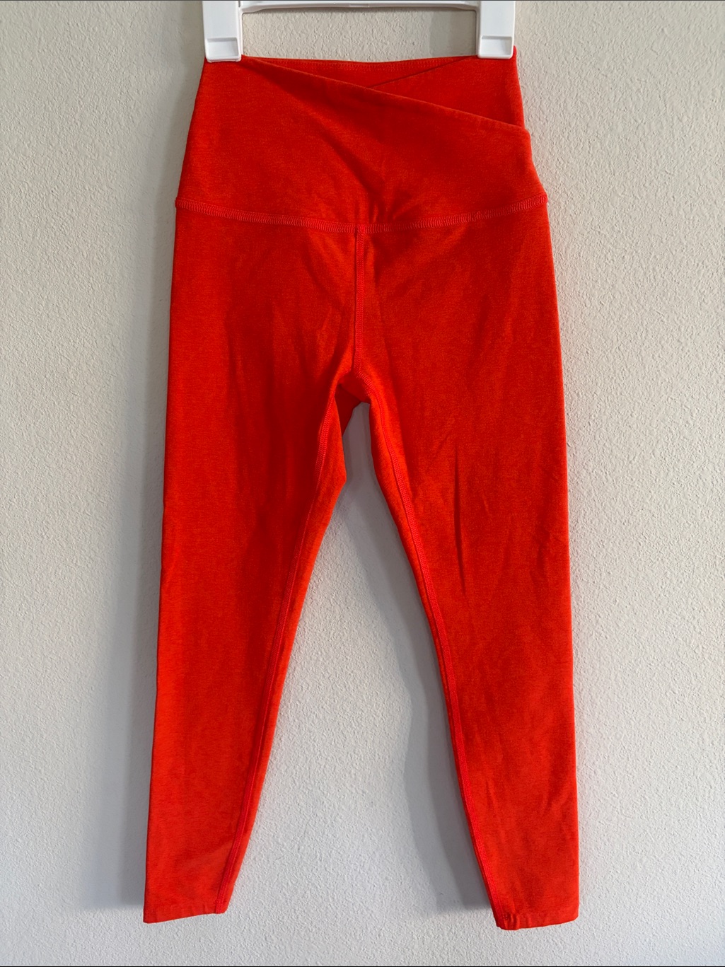 Beyond Yoga Spacedye Orange Criss Cross High Waisted Leggings